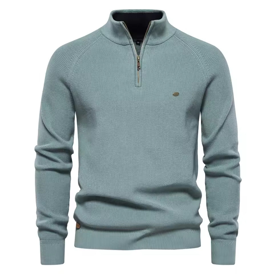 Pull Premium à Col Zippé pour Homme