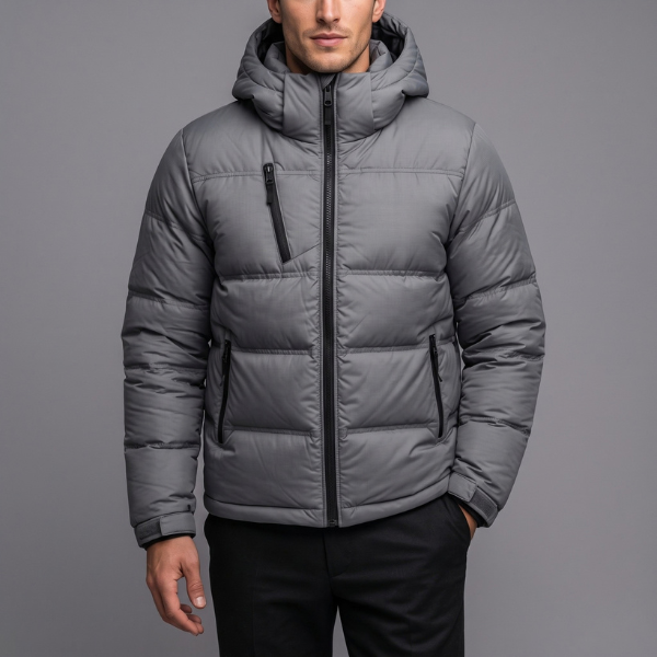 Doudoune Homme Chaude à Capuche – Collection Hiver 2026/27