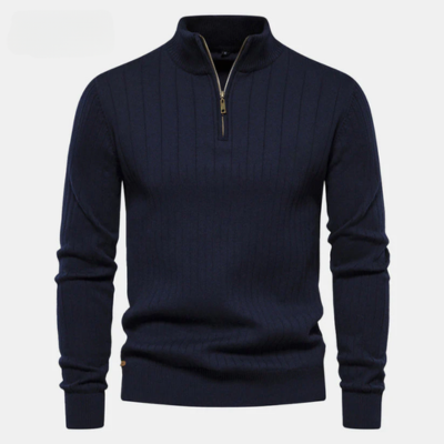 Premium Pull à Col Zippé pour Homme