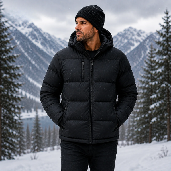 Doudoune Homme Chaude à Capuche – Collection Hiver 2026/27