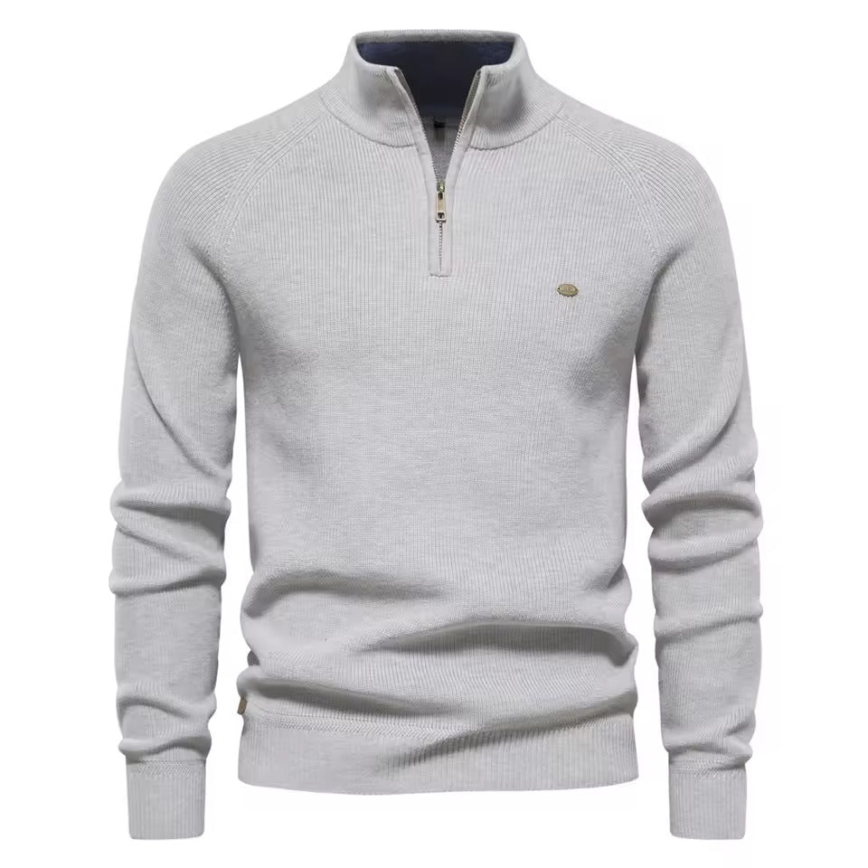 Pull Premium à Col Zippé pour Homme